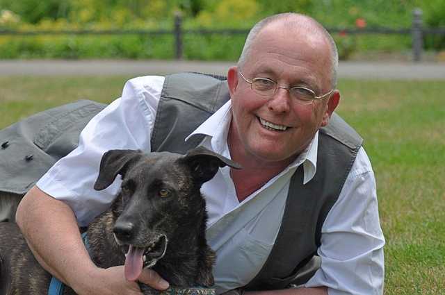 Man met zijn hond